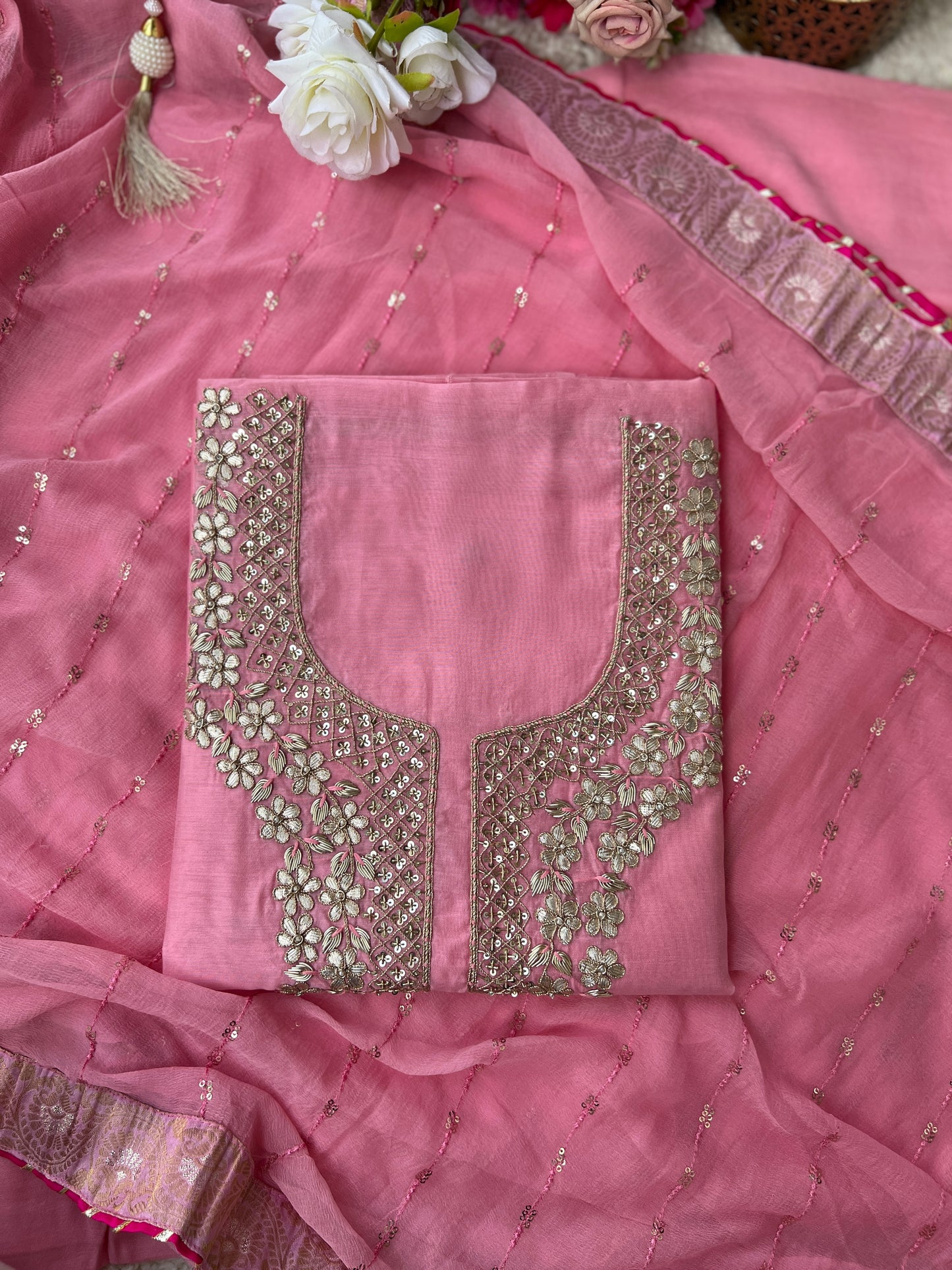 Blush Pink Handwork