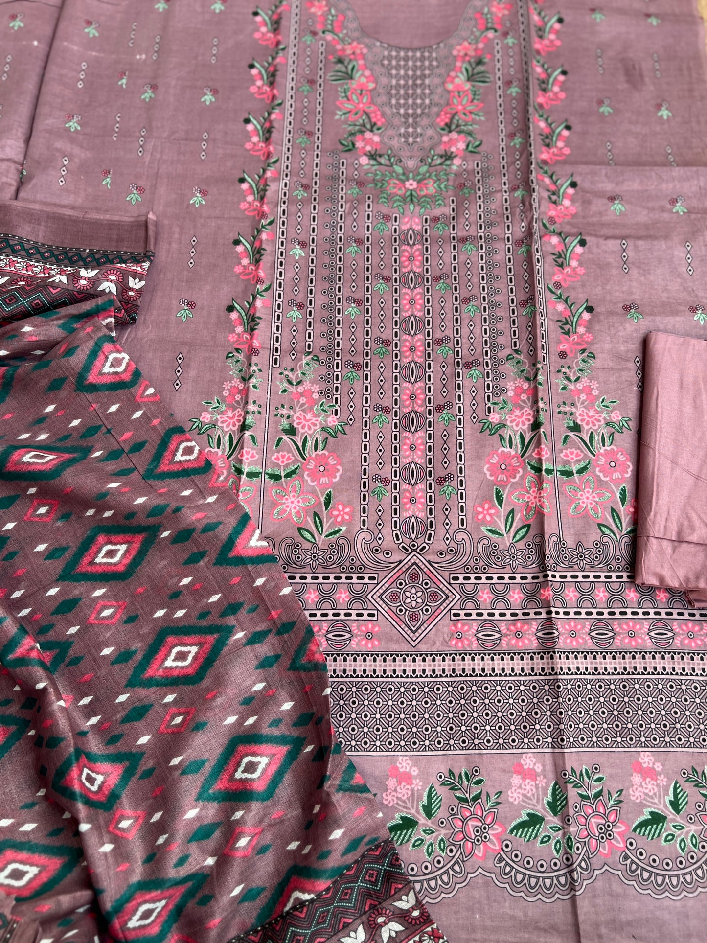 Dusty Rose Pakistani Daily Wear