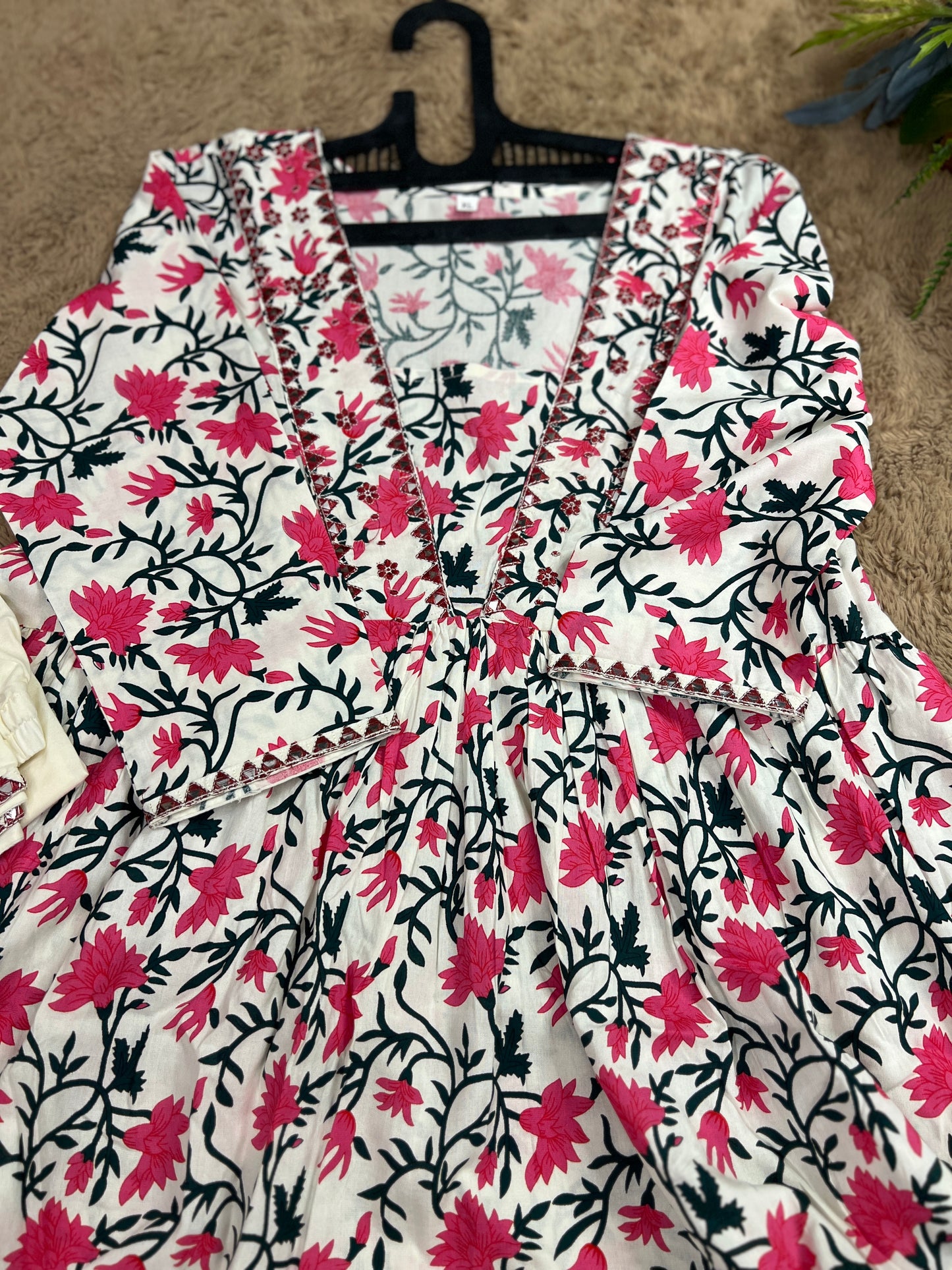 Floral Aalia Cut Printed Co-ord Set