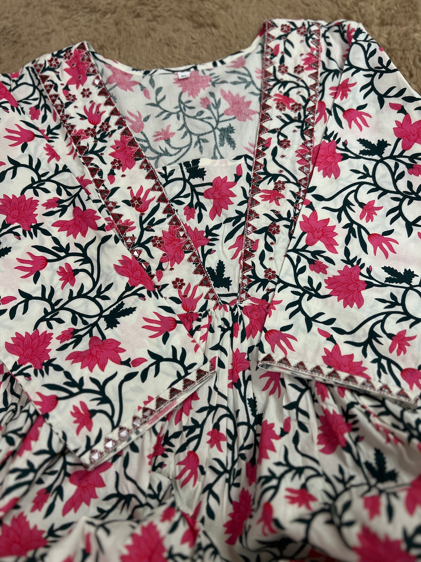 Floral Aalia Cut Printed Co-ord Set