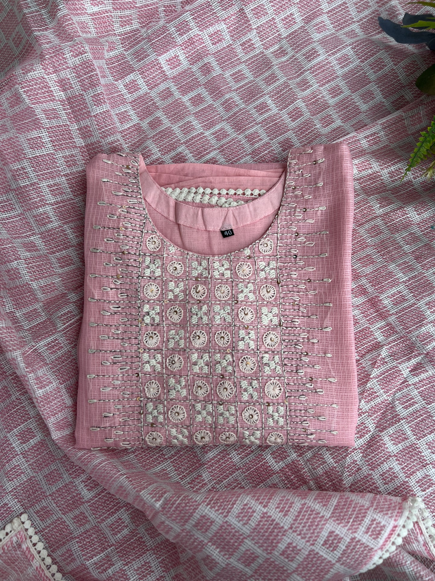 Elegant Pink Kota Doriya Salwar Suit – Comfort with Grace