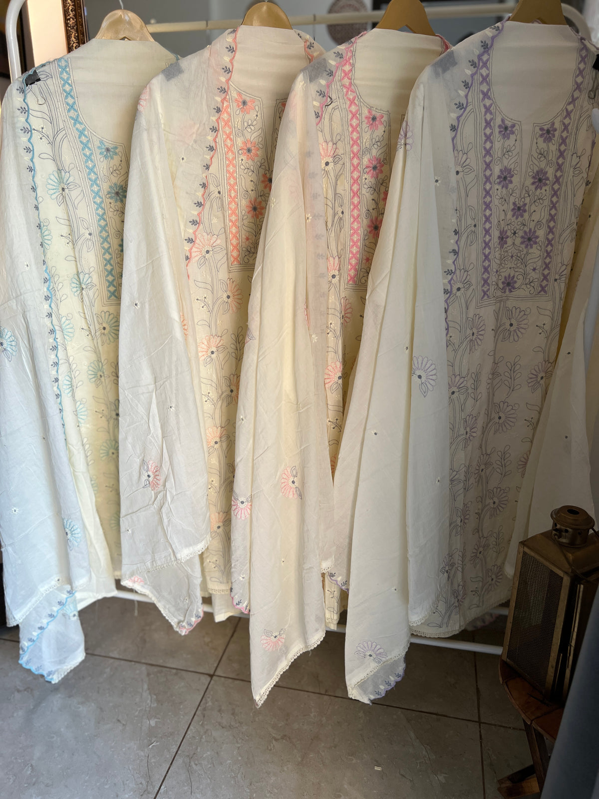 Pure Cotton Chikankari-Inspired Suit