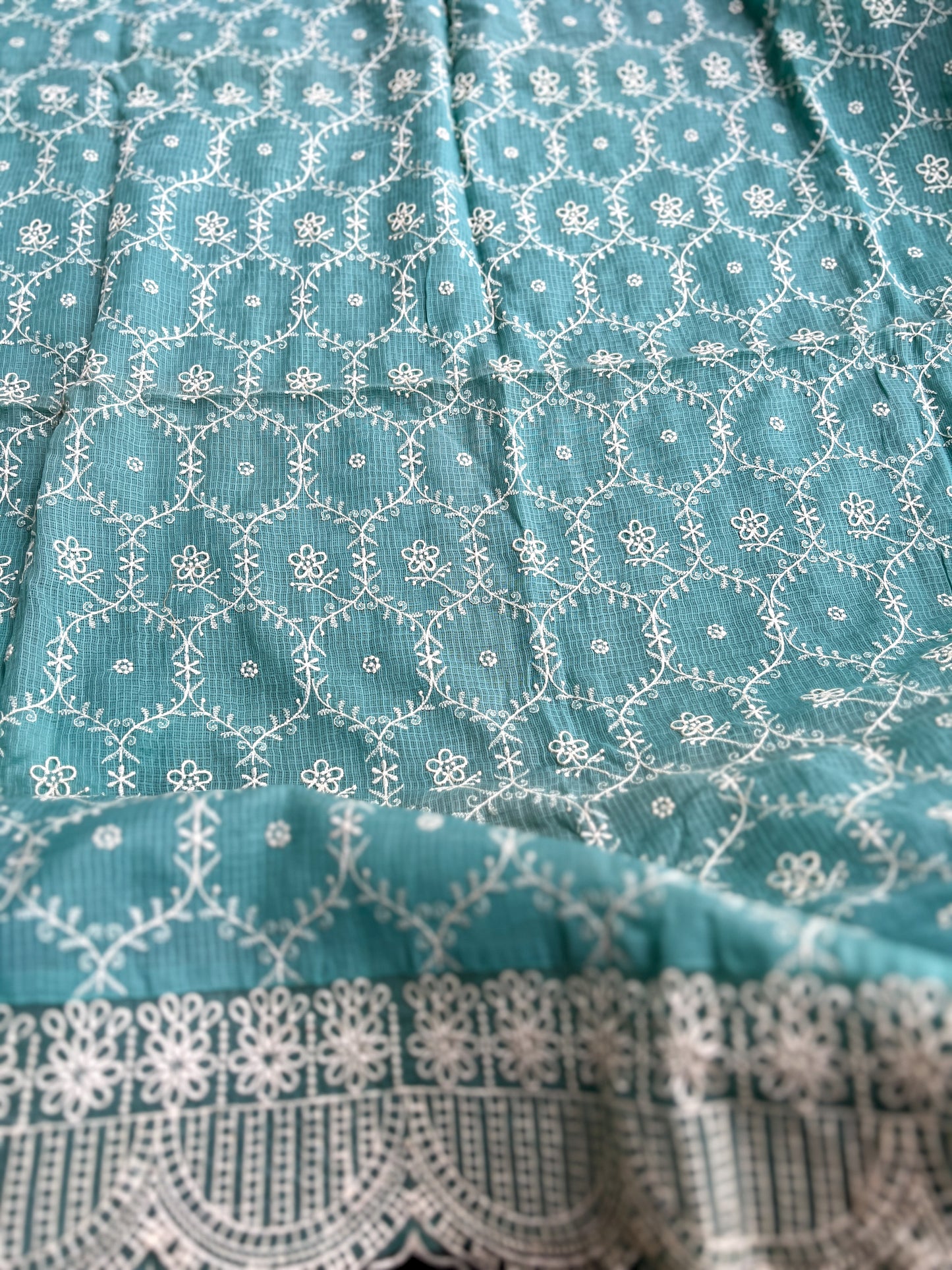 ✨ Elegant Aqua Kota Doriya Suit ✨