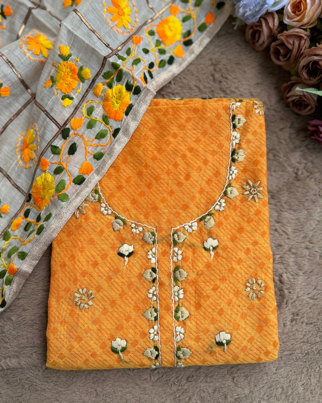 Timeless Hand Embroidery Meets Chanderi Grace