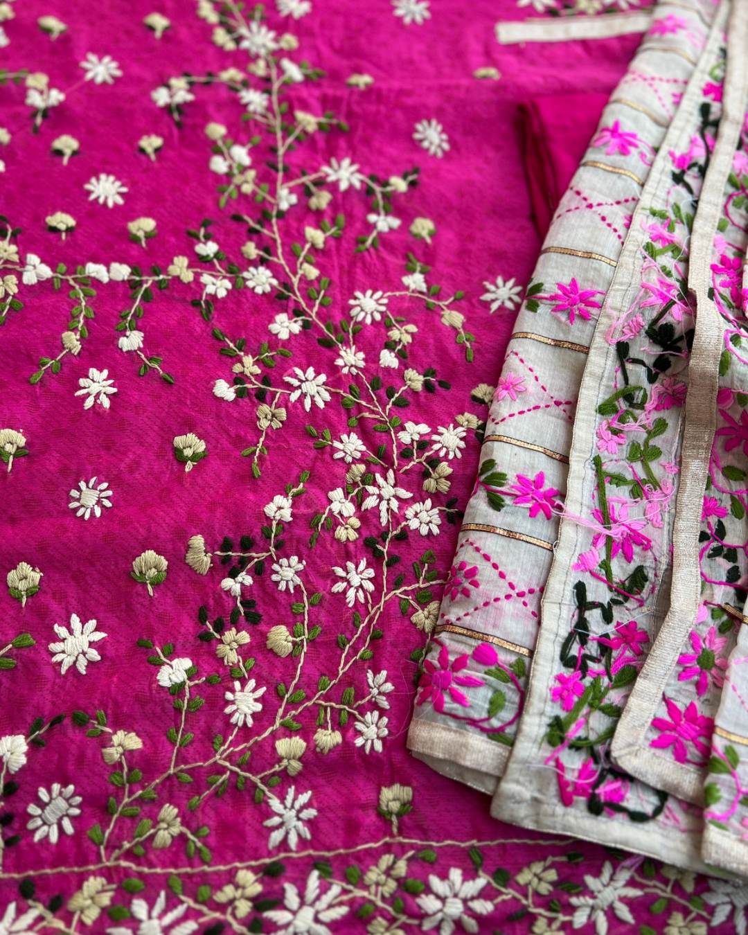 Timeless Hand Embroidery Meets Chanderi Grace