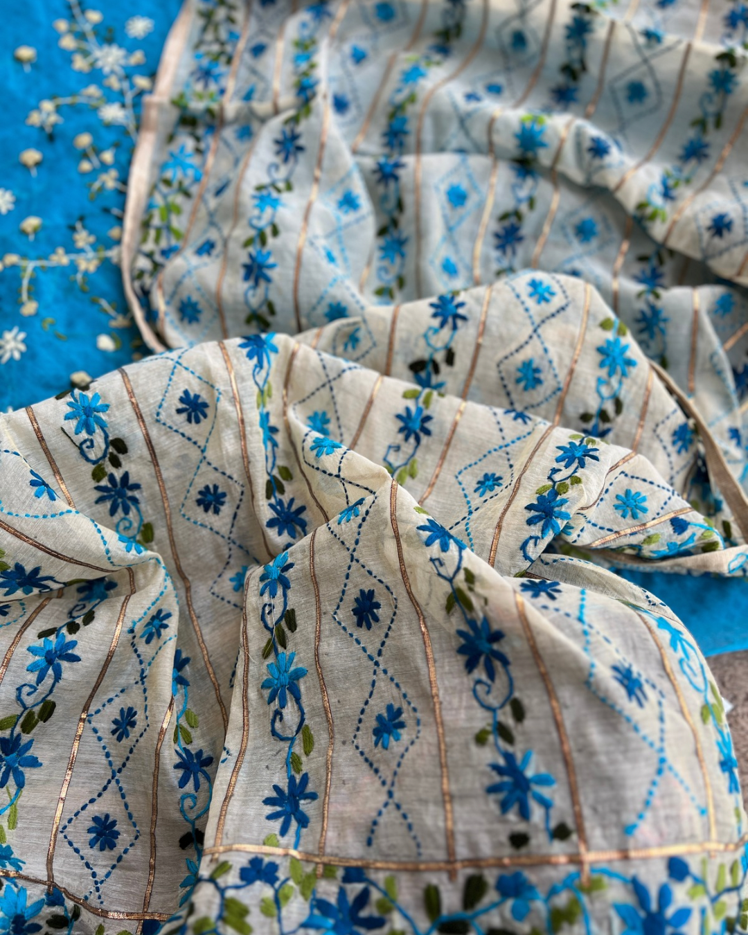 Timeless Hand Embroidery Meets Chanderi Grace
