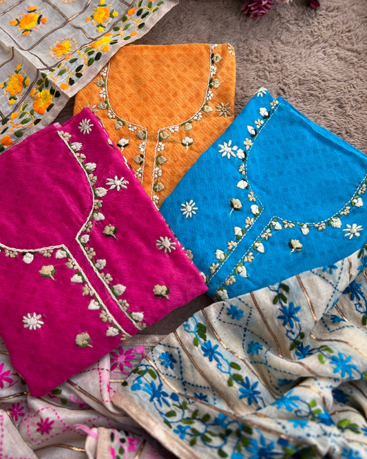 Timeless Hand Embroidery Meets Chanderi Grace