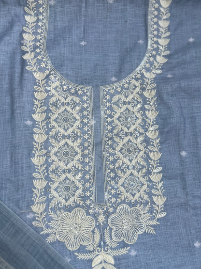Soft-Toned Linen Sets with Intricate Thread Work