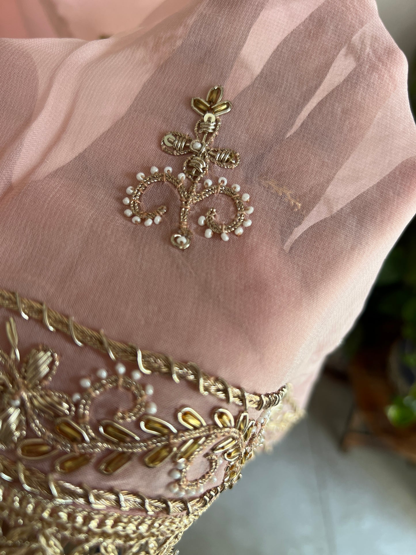 Georgette Handwork Suit with a Show-Stopping Dupatta Ensemble