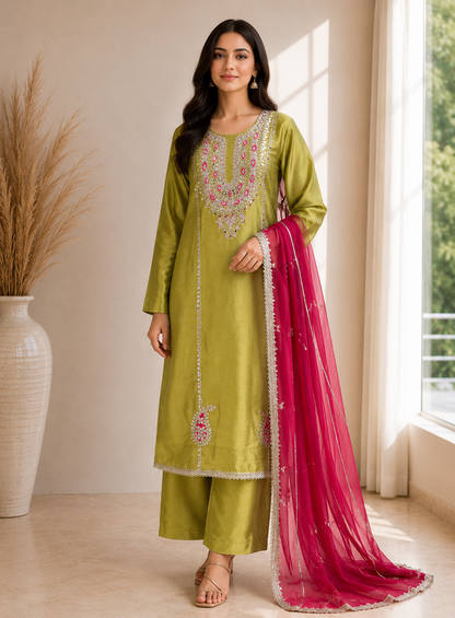 Elegant Gota Embroidered Suit