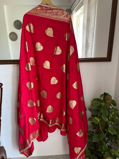 Festive Red Charm with Exquisite Handwork