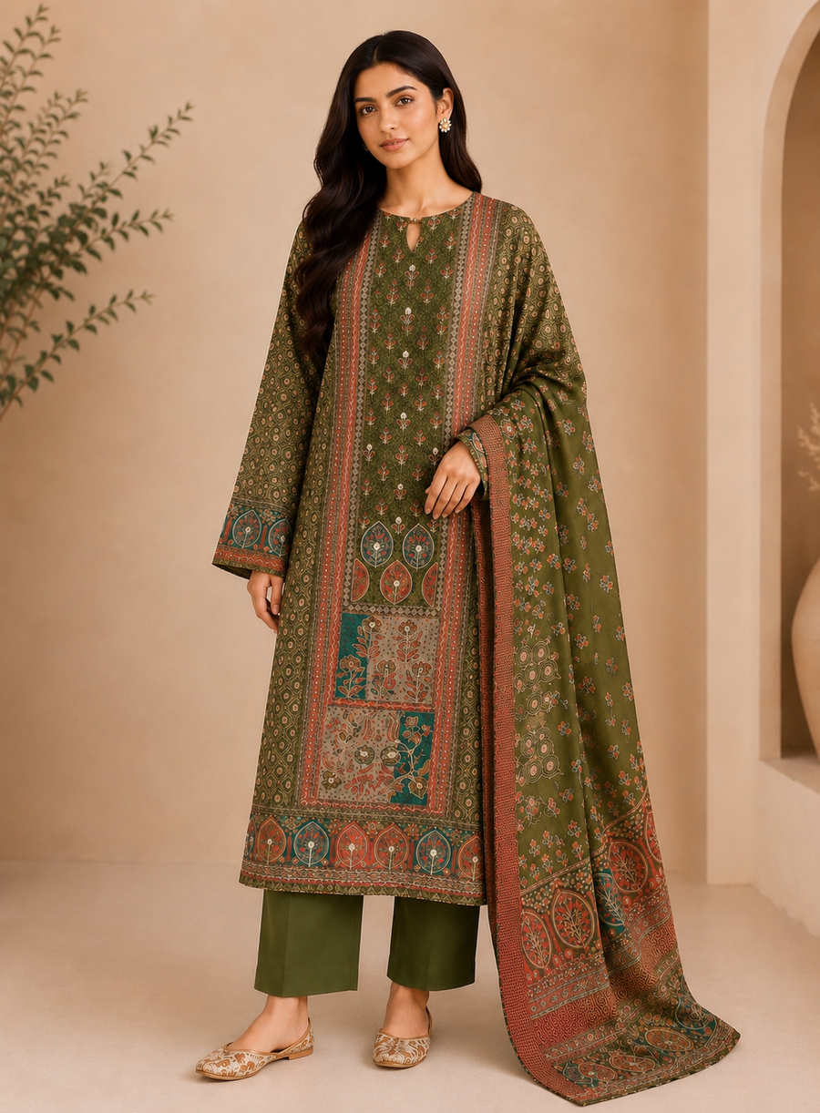 Gota-Embellished Modal Maslin Suit Set