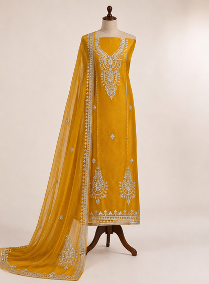 Gota Patti on Luxe Shimmer Organza
