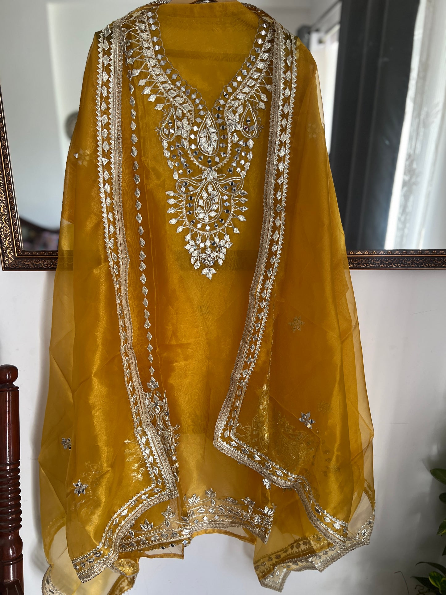 Gota Patti on Luxe Shimmer Organza
