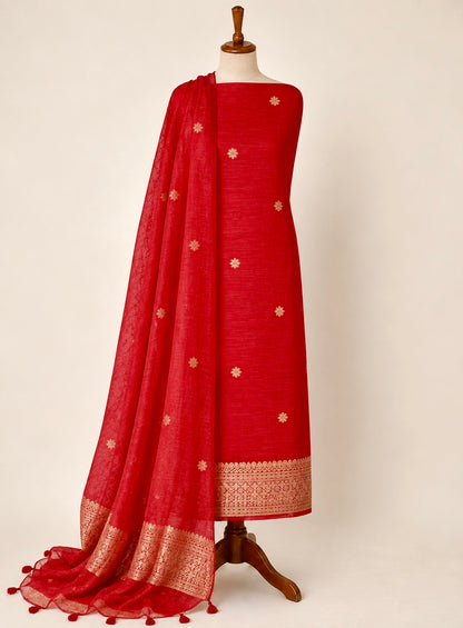 Jamdani Elegance Suit Set