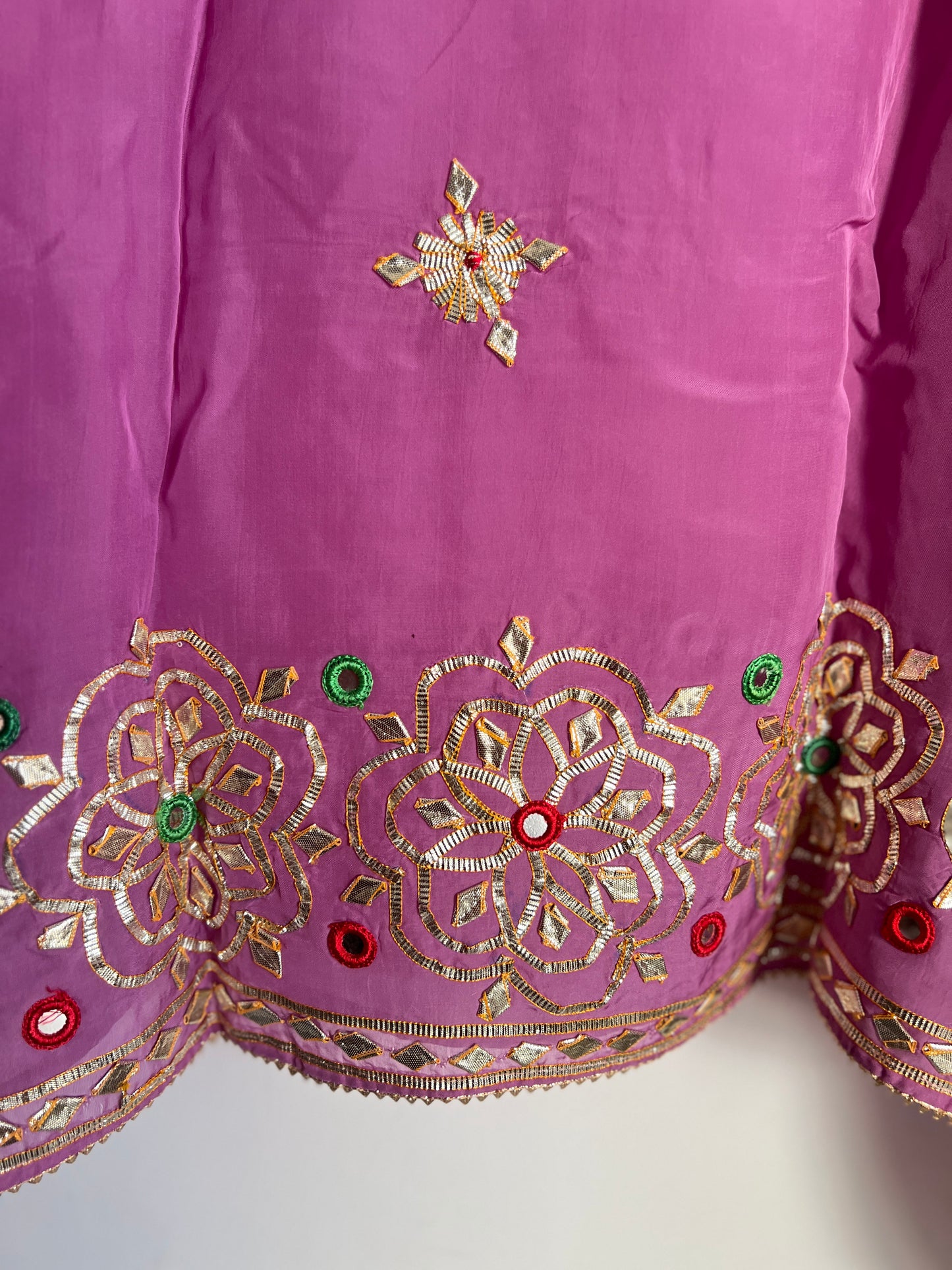 Royal Purple Traditional Kachha Gota Suit Set