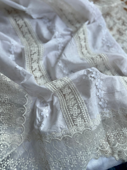 Floral Prints suits with Dedicated Lace