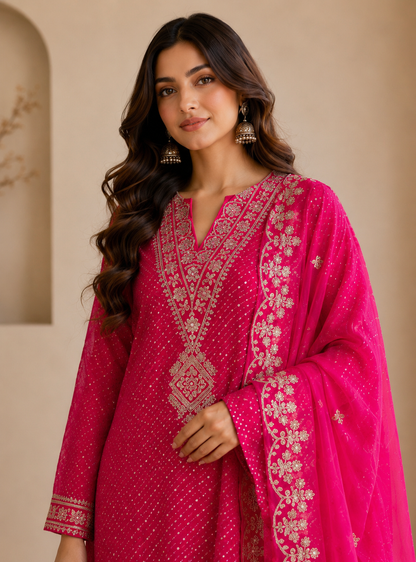 Radiant Red and Rani Laheriya