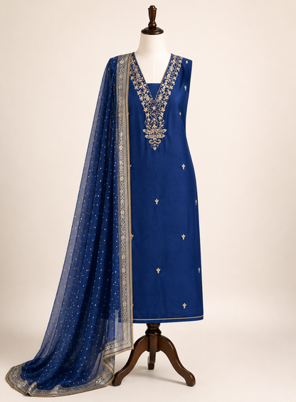 V-Neck Russian Silk