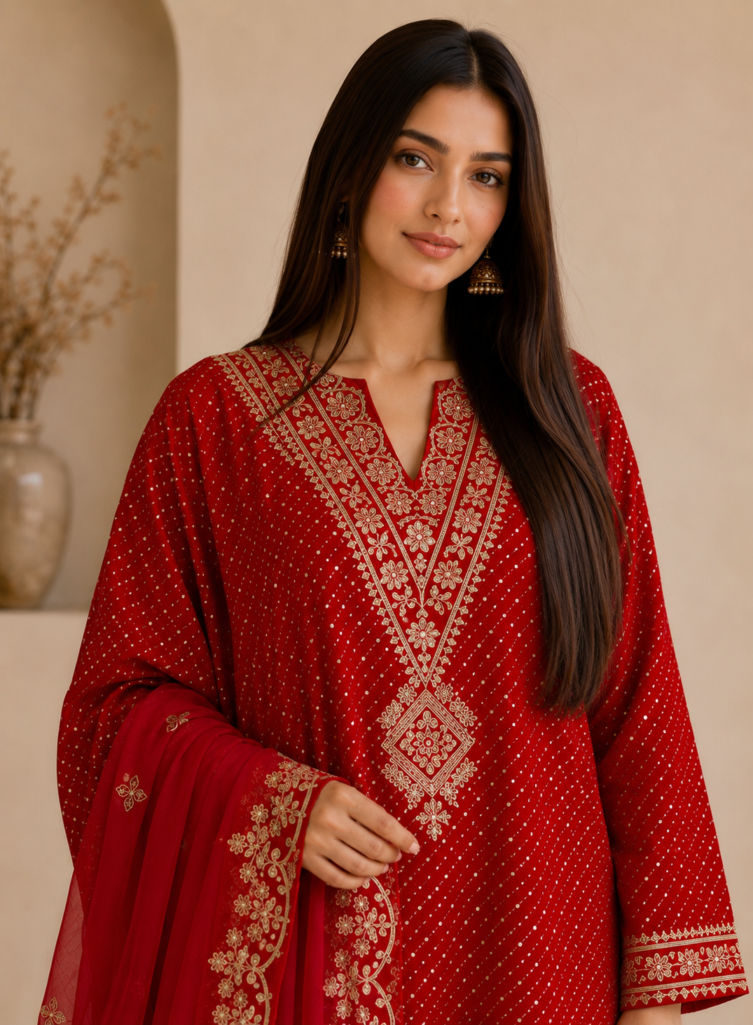 Radiant Red and Rani Laheriya