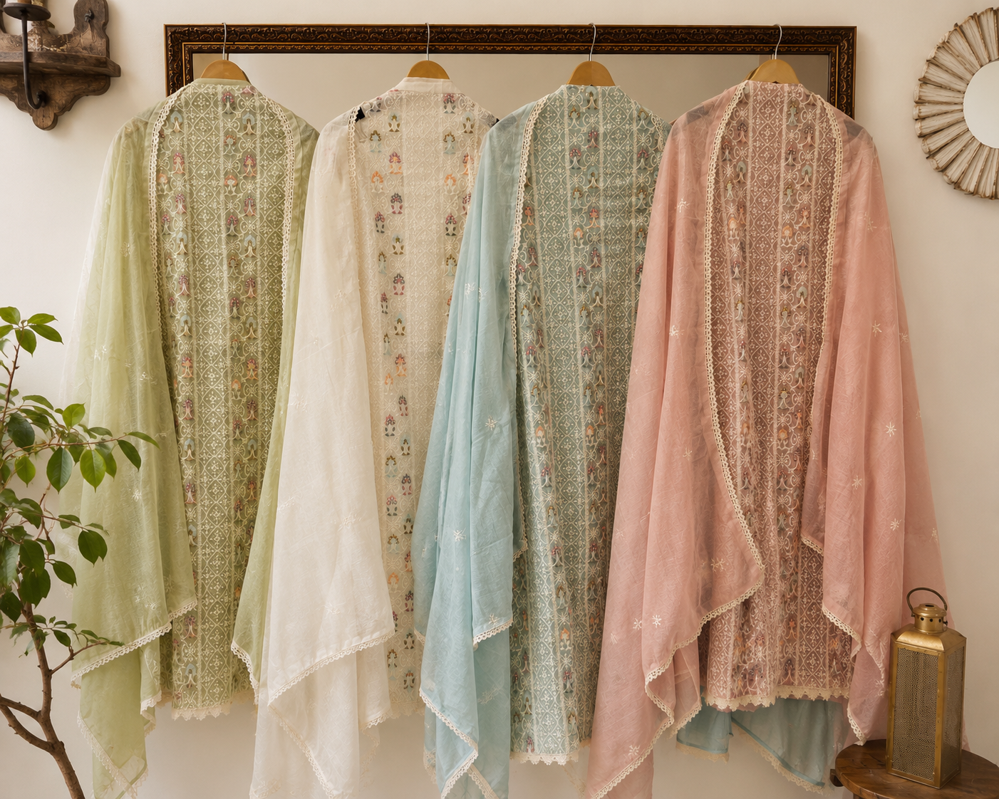 Embroidered Elegance in Mal Chanderi ✨