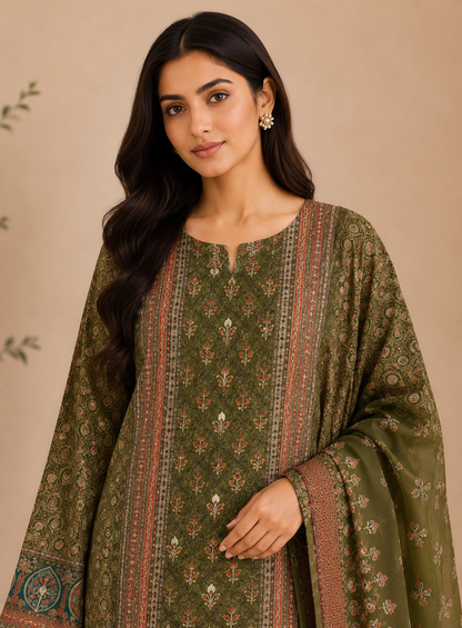 Gota-Embellished Modal Maslin Suit Set