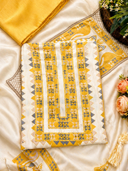 Mustard Geometric Maslin Edit