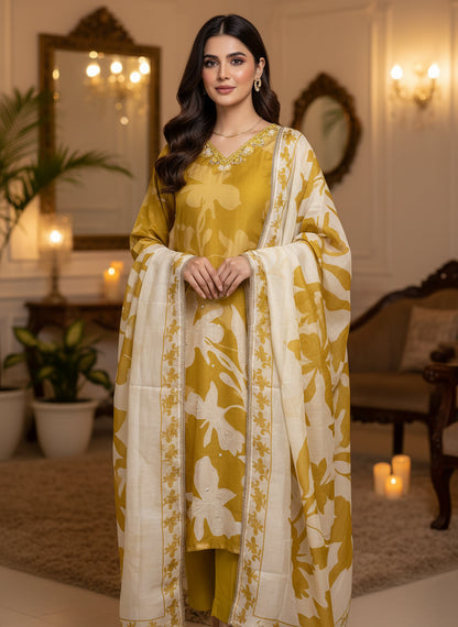 ✨Sunshine Bloom Shimmer Maslin Suit✨