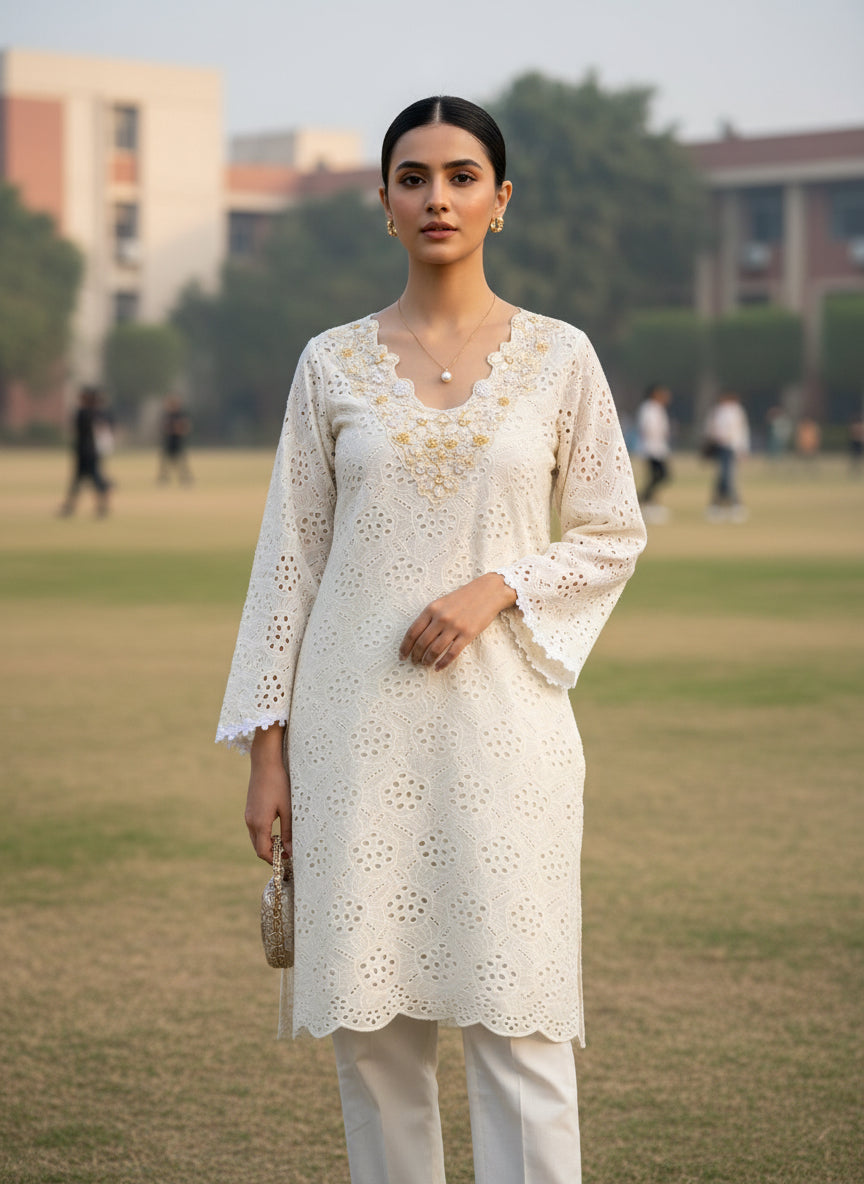 Hakooba Pakistani Co-ord Set with Elegant DetailingI’m