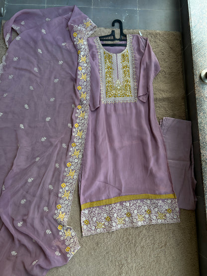 Lavender Luxury with Golden Touch