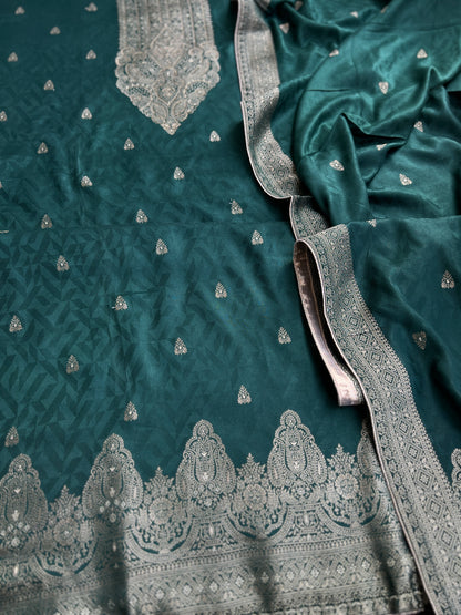 Royal Pashmina Banarasi Weaving Salwar Suit Set – Winter Wedding Edit