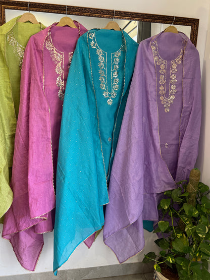 Kaamdani & Mukesh Kota Doriya Suit Set