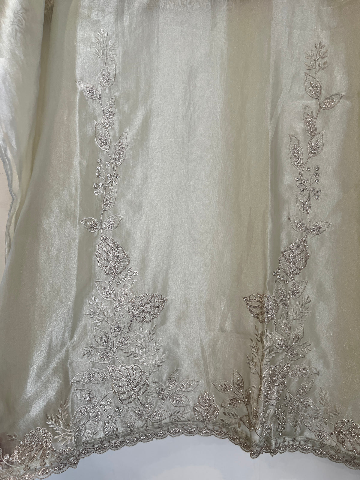 Silver Moonlight Embroidered Suit Set
