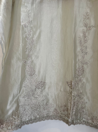 Silver Moonlight Embroidered Suit Set
