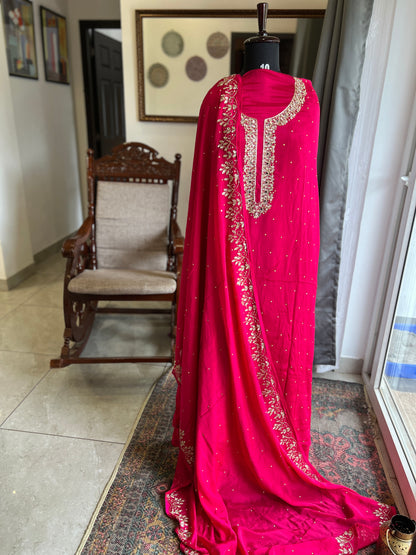 Fuchsia Chinnon Handwork