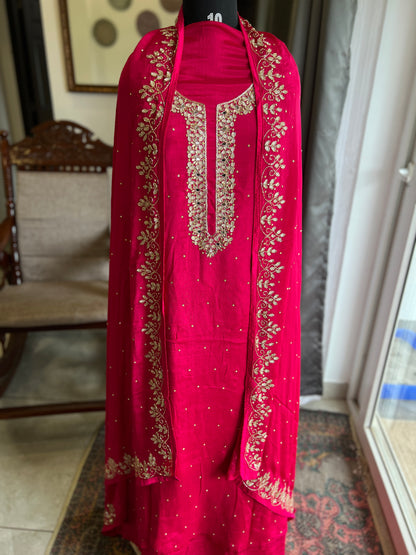 Fuchsia Chinnon Handwork