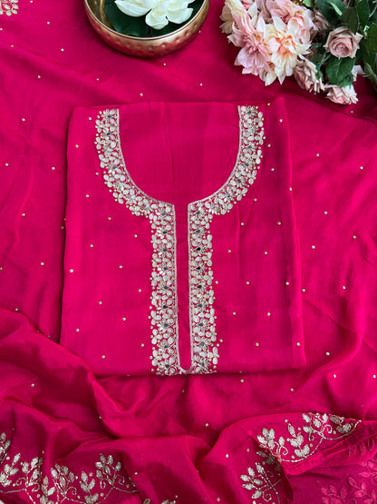 Fuchsia Chinnon Handwork