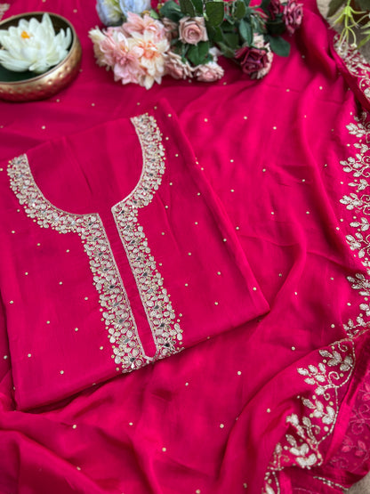 Fuchsia Chinnon Handwork