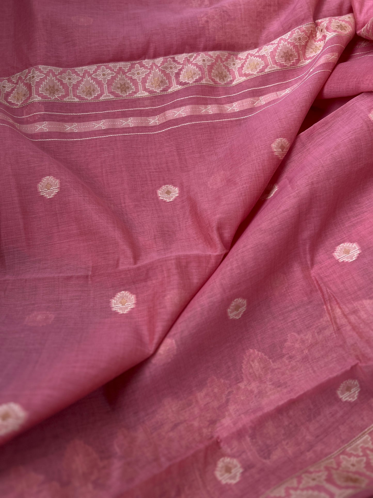 Woven Heritage – Soft Pink Jamdani Elegance