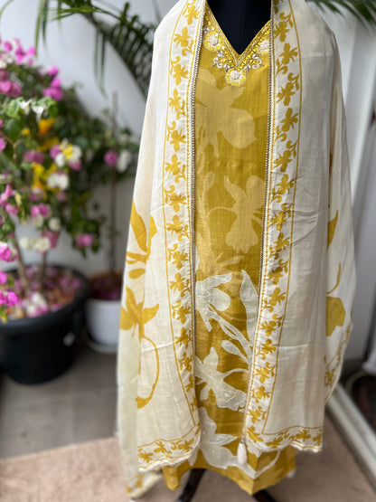 ✨Sunshine Bloom Shimmer Maslin Suit✨