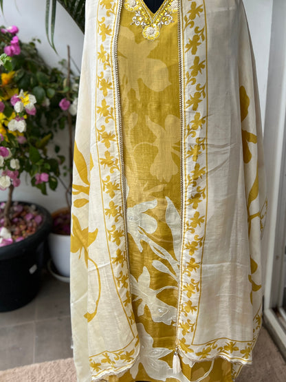 ✨Sunshine Bloom Shimmer Maslin Suit✨