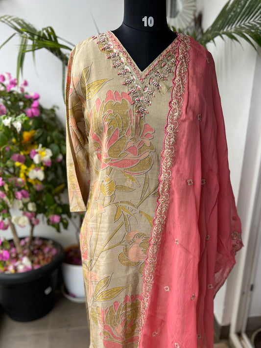 Golden Hour Glam – Shimmer Silk Ready-to-Wear