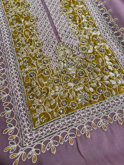 Lavender Luxury with Golden Touch