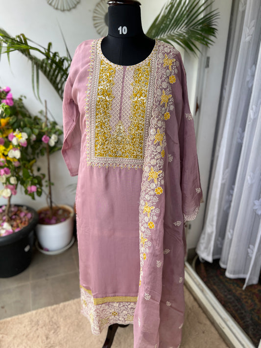 Lavender Luxury with Golden Touch