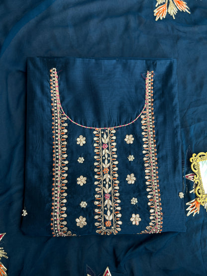 Chanderi Silk Elevated with Gota-Phool & Potli Details