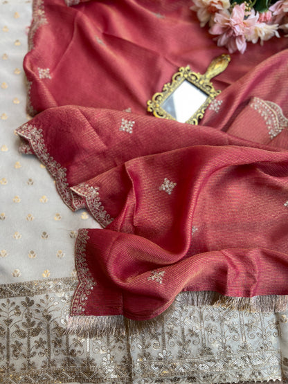 Ivory Elegance with a Soft Shimmer Glow ✨