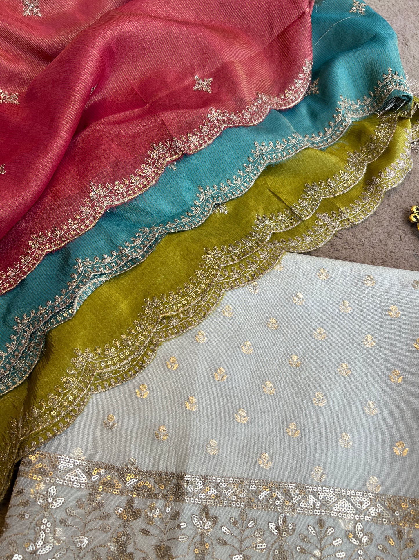 Ivory Elegance with a Soft Shimmer Glow ✨