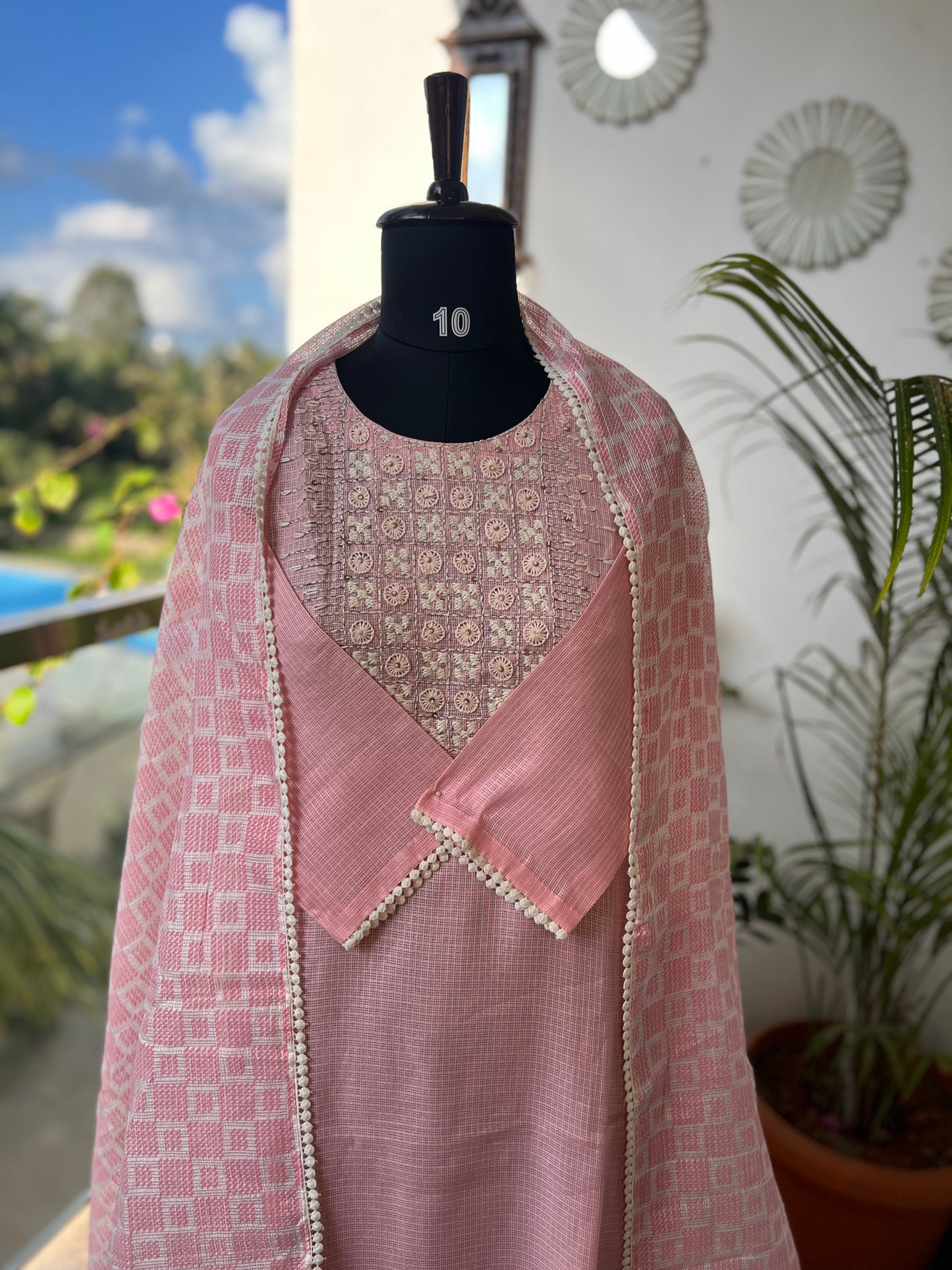 Elegant Pink Kota Doriya Salwar Suit – Comfort with Grace