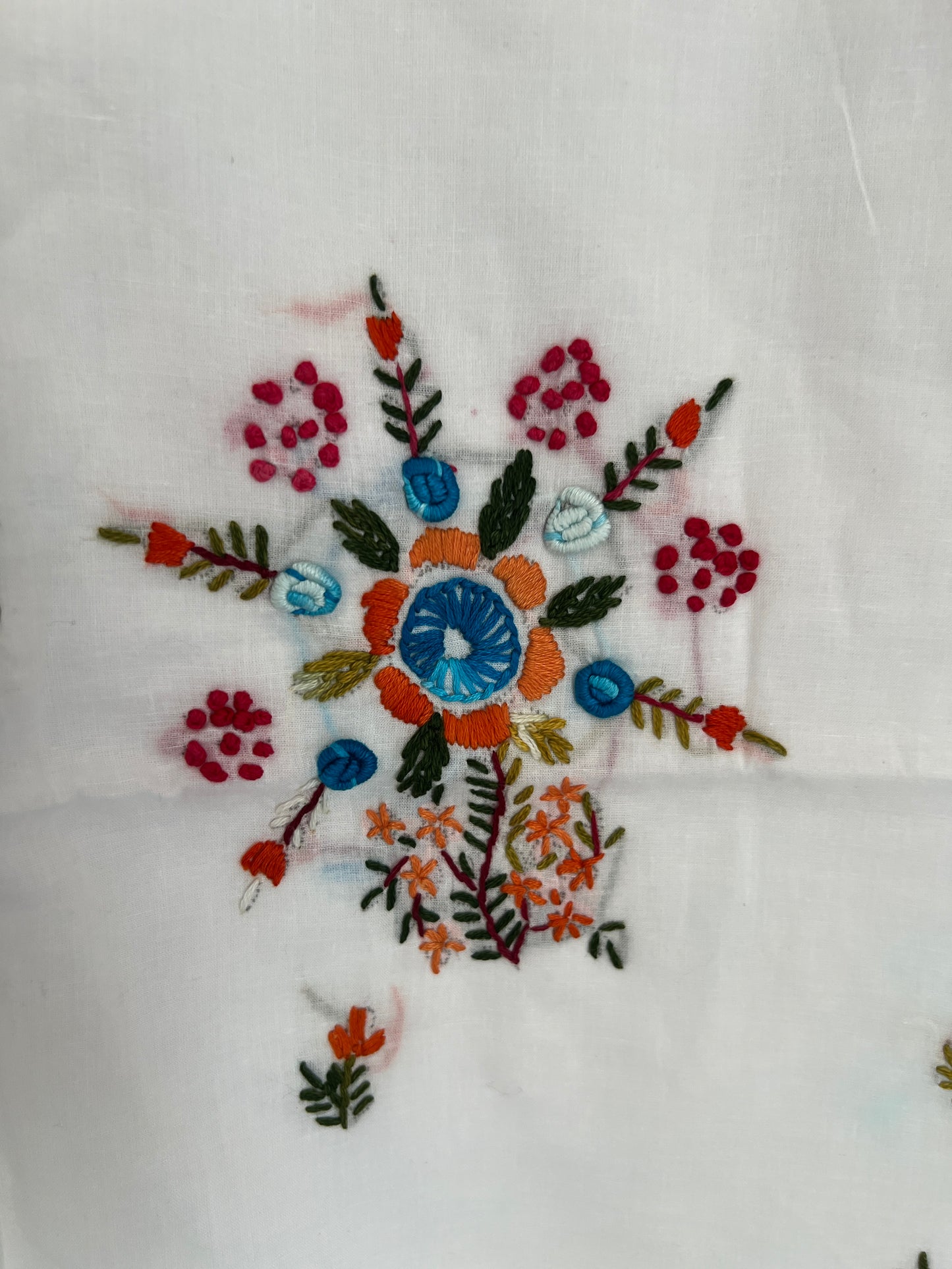 Pure Mal Cotton  Kashmiri Handwork Suit Set