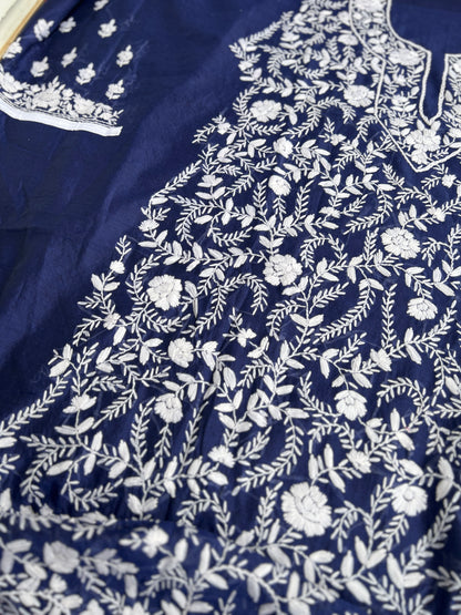 Royal Blue Phulkari Ensemble